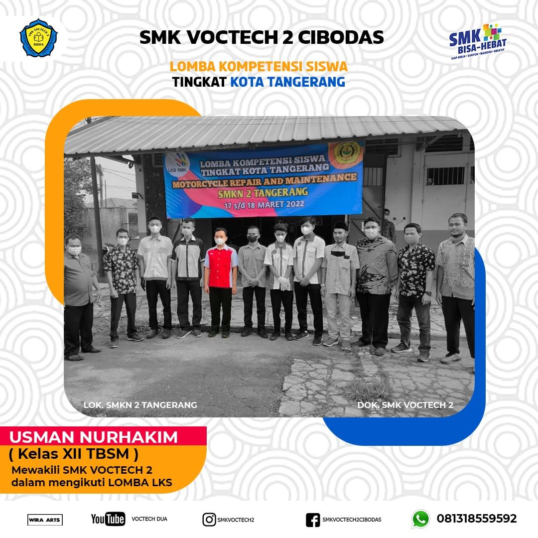 Usman Nurhakim Juara ke-2 Lomba Kompetensi Siswa Kota Tangerang