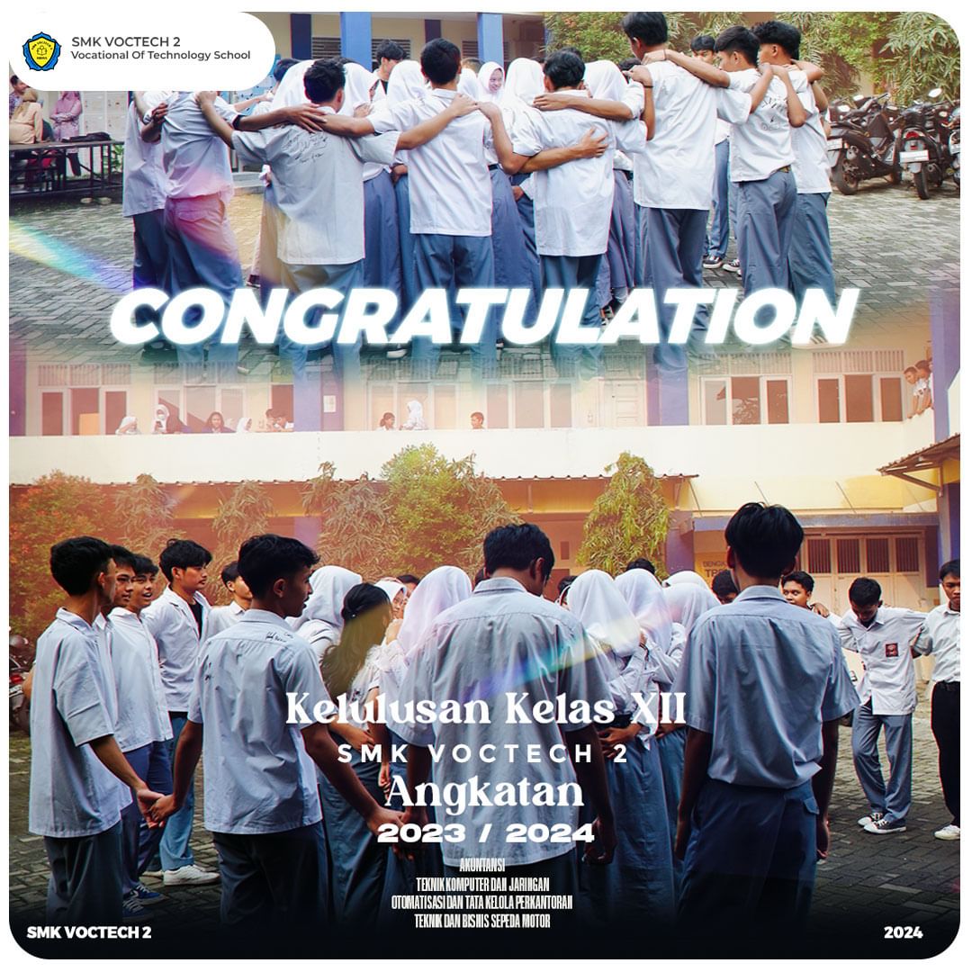Selebrasi Kelulusan Siswa/i Tingkat 12 SMK Voctech 2 