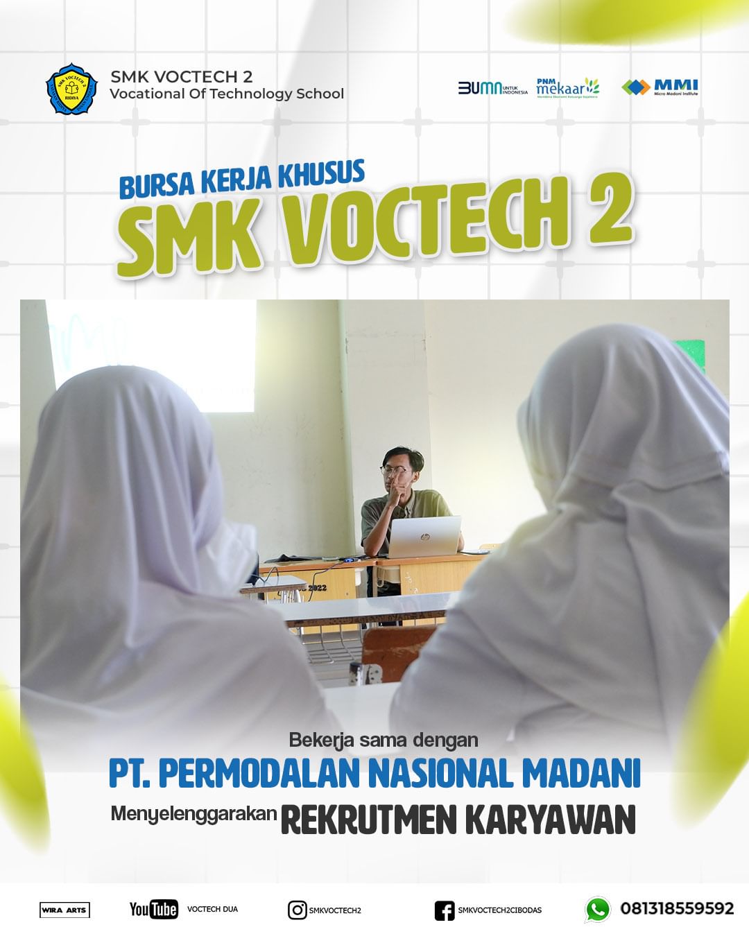 Perekrutan Karyawan dari PT. PNM di SMK Voctech 2