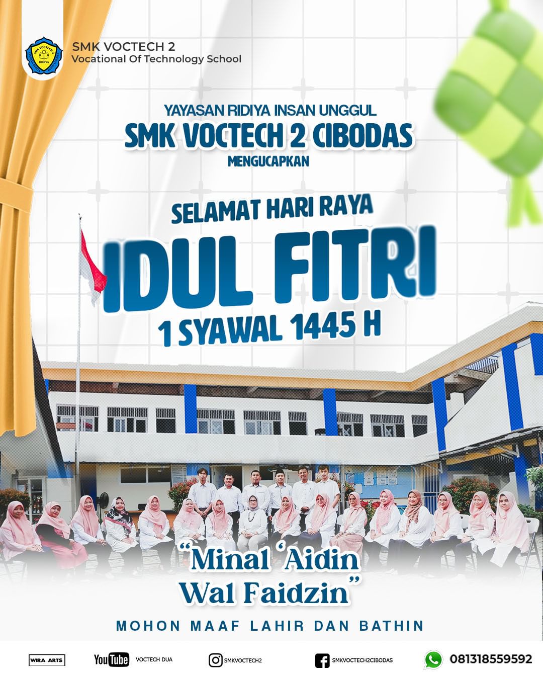 Selamat Hari Raya Idul Fitri 1445 Hijriah.