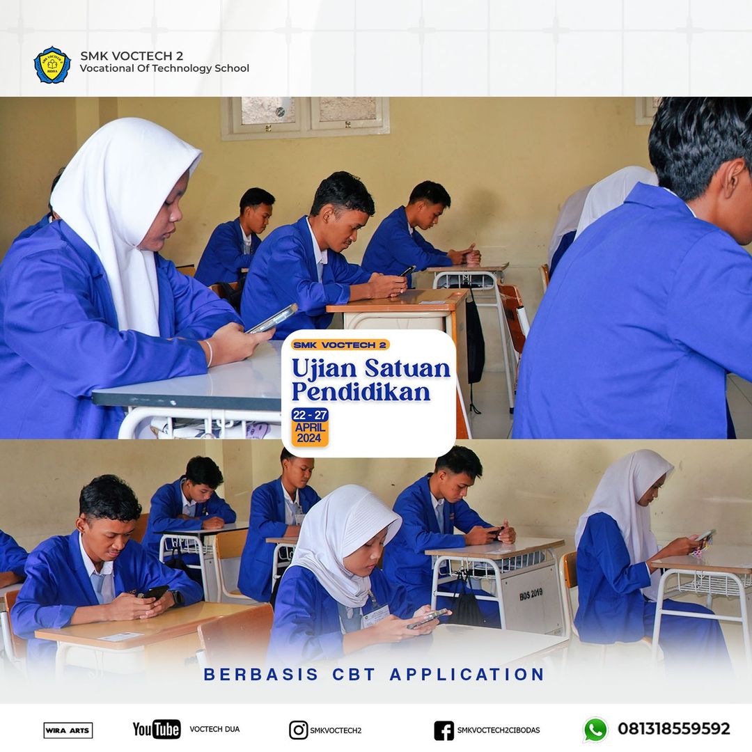 Ujian Satuan Pendidikan siswa/i kelas XII SMK Voctech 2