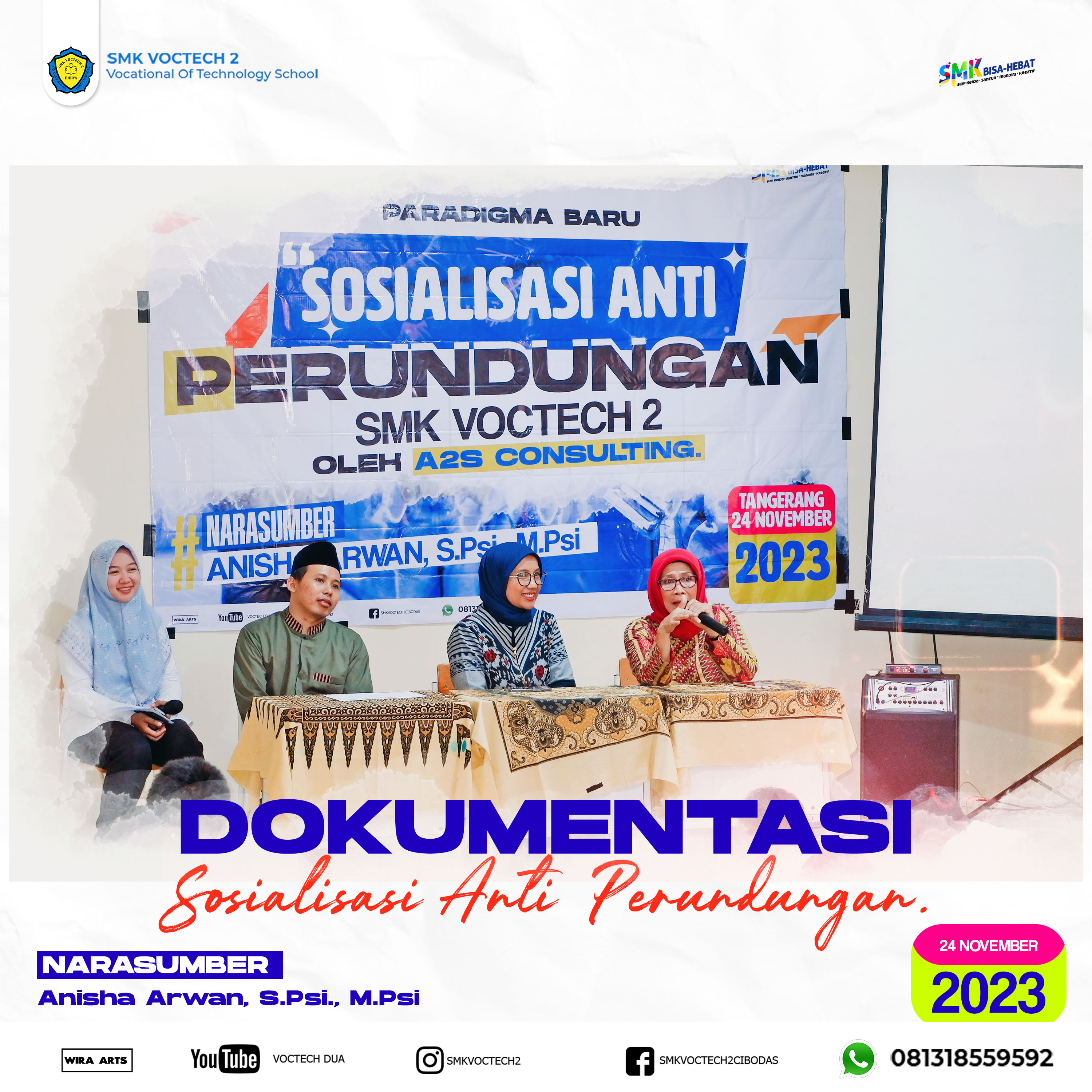 Sosialisasi Anti Perundungan oleh A2S CONSULTING